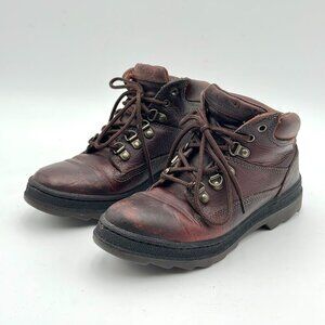 Timberland Womens 6M Leather Boots Brown Hiking Work Outdoor Gorpcore Shoes